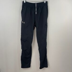 Under Armour Mens Training Pants Black Cargo Pocket Drawstring 1259914 Size M